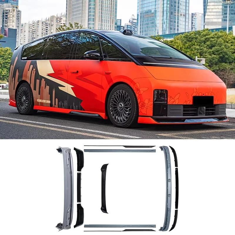 High Quality Plastic Polished Finish Car Body Kit for Lixiang One 2019- Front Lip/Rear Diffuser/Side Skirts Easy Installation