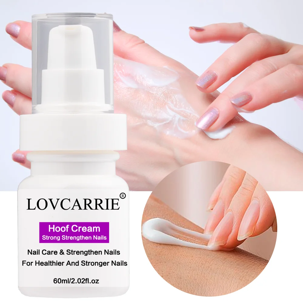 

LOVCARRIE 60ML Hoof Cream Strong Nail Strengthener Hand Care Products for Brittle Thin Damaged Nails Repair Cuticle Softener