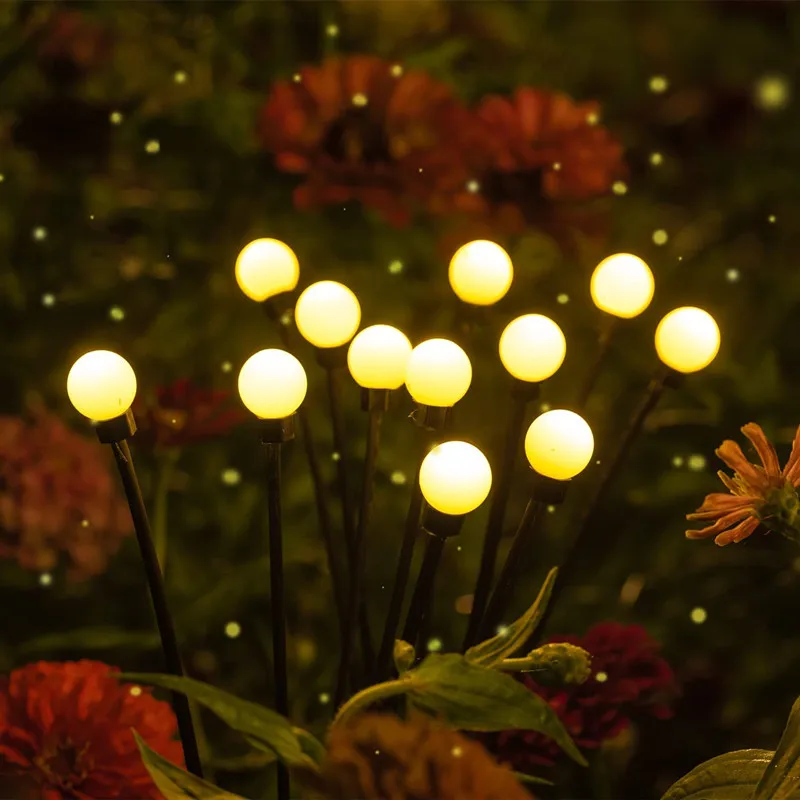 1PC 6Led Firefly Decorative Garden Lights, Sway with the Wind, Perfact for Garden&Lawn Decor