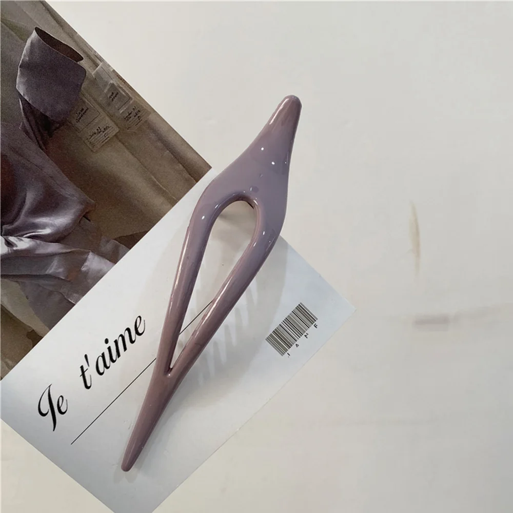 

Plastic Hair Accessories Top Clips Temperament Fashion Morandi Color Hairpin Morandi Hair Clips Disk Hair Duckbill Clip