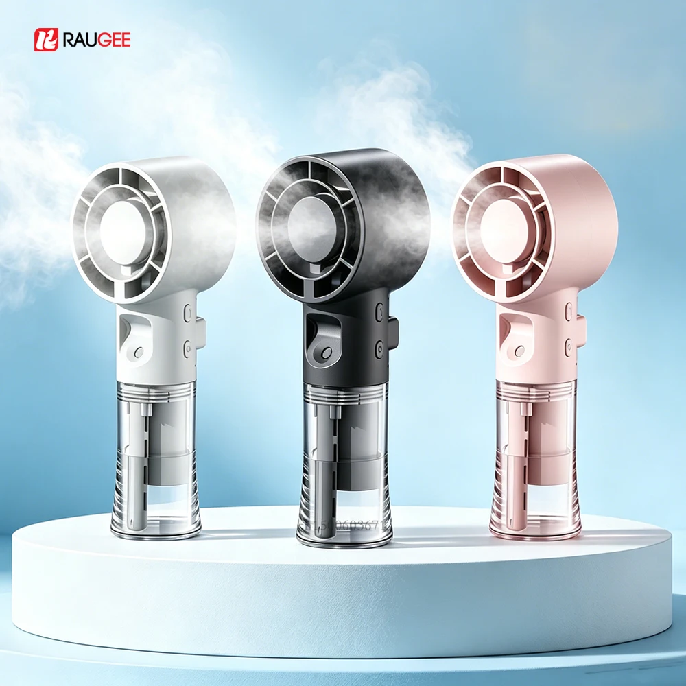 Mini Humidifier Fan Portable Handheld Mist Fan USB Rechargeable Outdoor Hand Fan Small Spray Mist Fan Portable Water Spray Fan