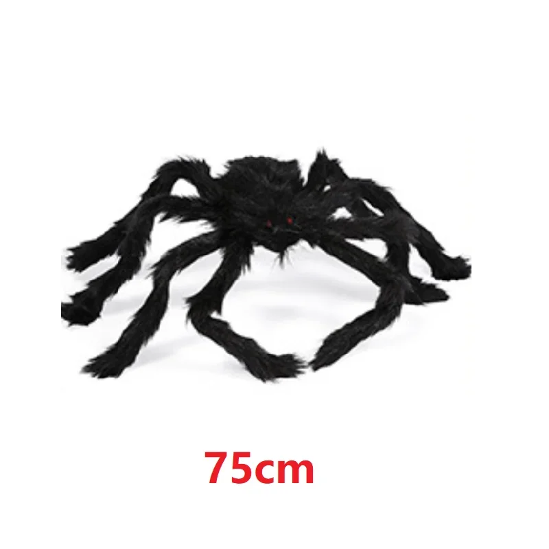 150/200cm Halloween Plüsch Simulation Spinne bunte schwarze Geist Haus Bar beängstigend große Spinne Outdoor Dekor Requisiten Spinnennetz