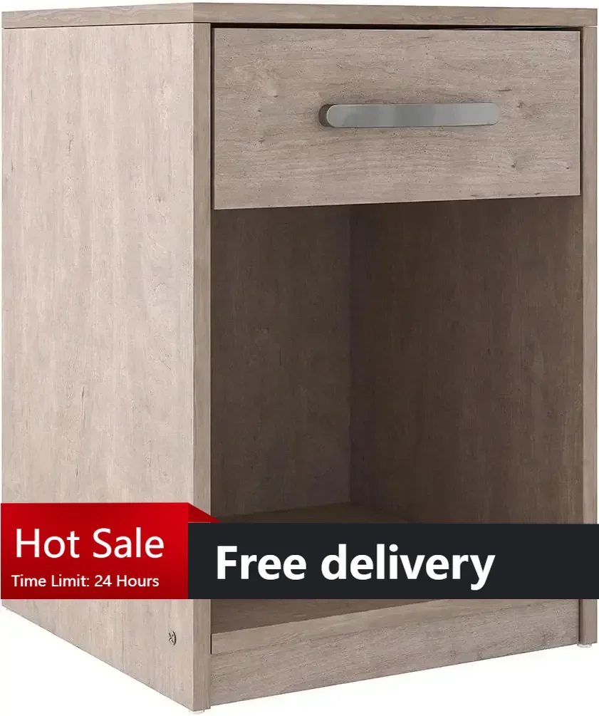 

Signature Design by Ashley Flannia Scandanavian 1 Drawer Night Stand, Vintage Gray