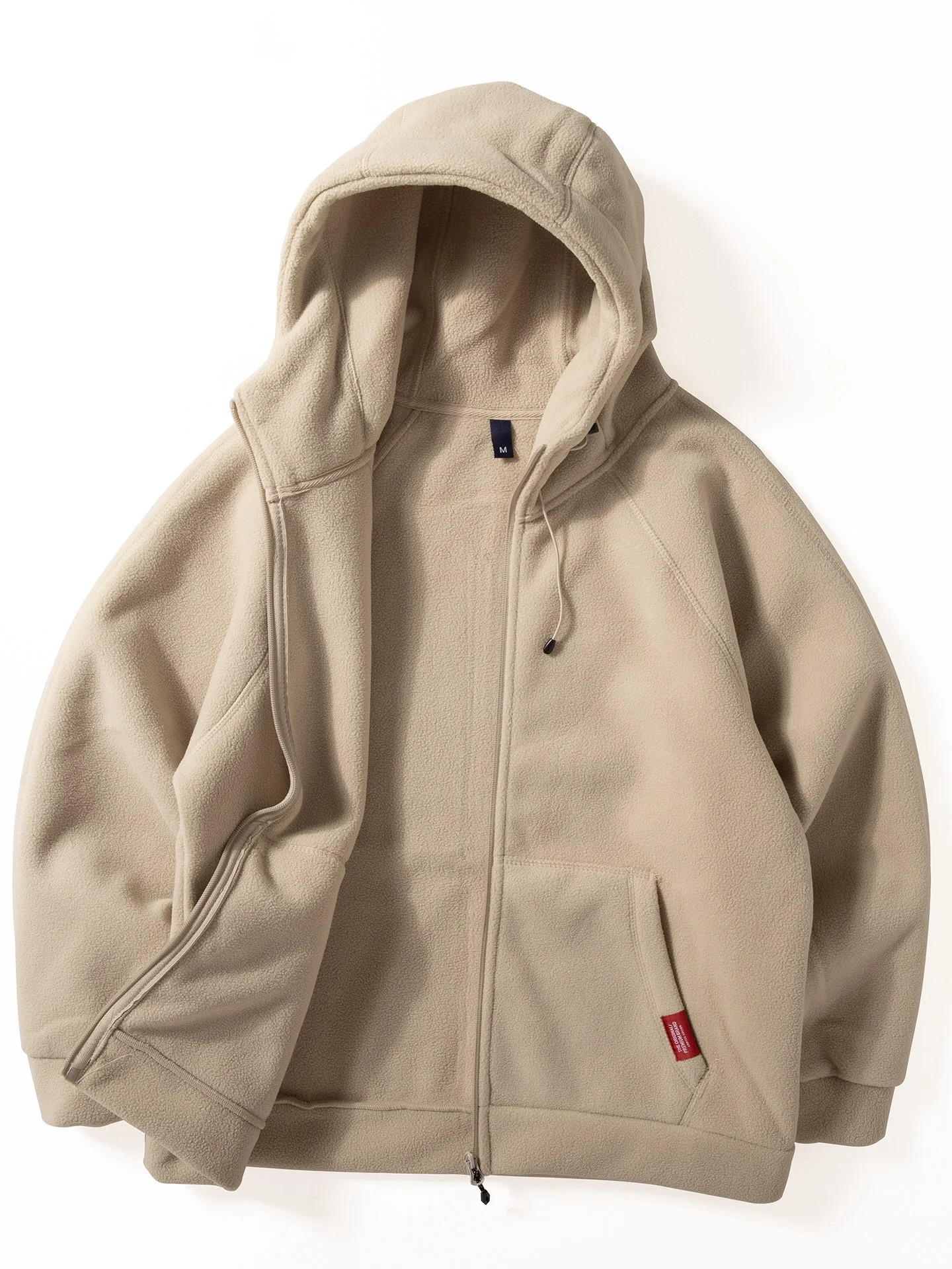 

Double-Sided Fce Jaet Men's Autumn Winter New Sle Thiened Zipper Casual Warm Top Polyester Fiber Long Sve Hooded