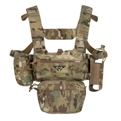 Yakeda-Tactical Modular Peito Rig com arnês e Bolsas, Carga Rolamento Patrol Belt, Caça engrenagem