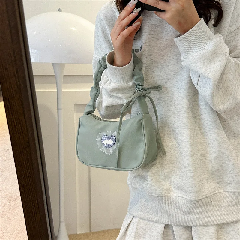 Cute Niche Trend Bags Women 2024 Fall New Casual Commuter Shoulder Bag Retro Tote Popular Underarm Bag