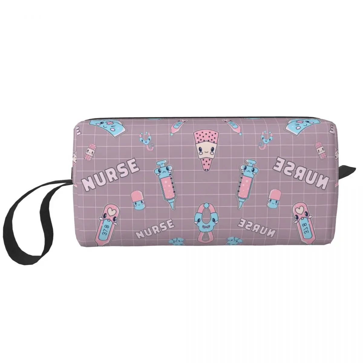 

Kawaii Hospital Medical Pattern Makeup Bag Cosmetic Organizer Storage Dopp Kit Toiletry Cosmetic Bag Women Beauty Pencil Case