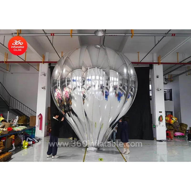 Nadmuchiwane, kolorowe, lustrzane balony na ogrzane powietrze do reklamy na zewnątrz, na zamówienie, gigantyczne, na sprzedaż.