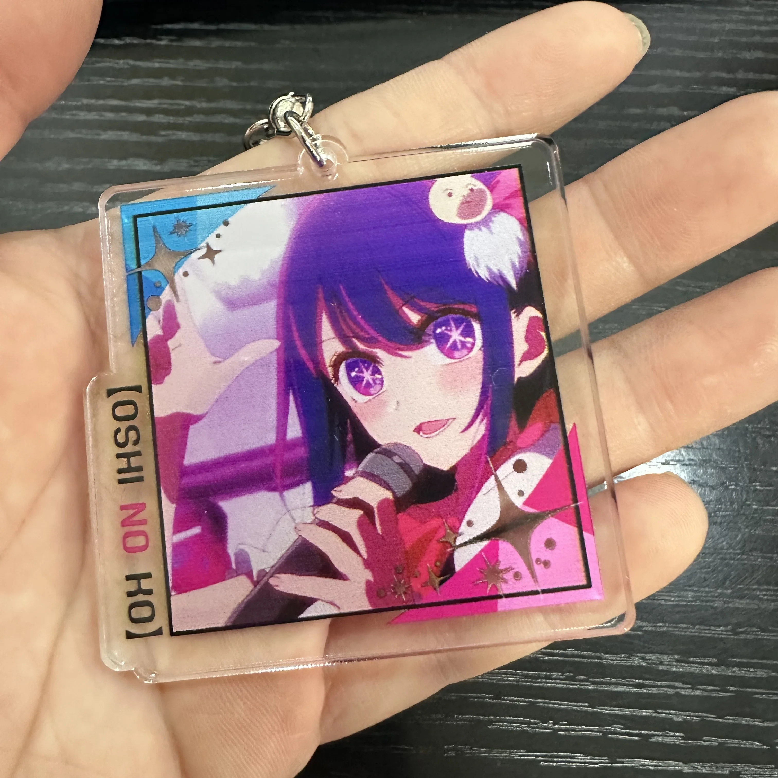 Hot Anime OSHI NO KO Figures Hoshino Ai Hoshino Akuamarin Cosplay Acrylic Keychains Kawaii Bag Accessories Fans Xmas Gifts