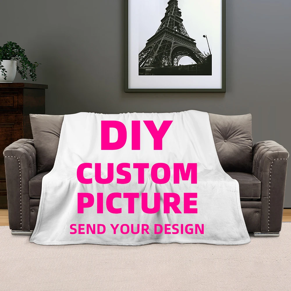 DIY custom fashion flannel blanket, living room blanket, bedroom bed, office air conditioning blanket, sofa picnic