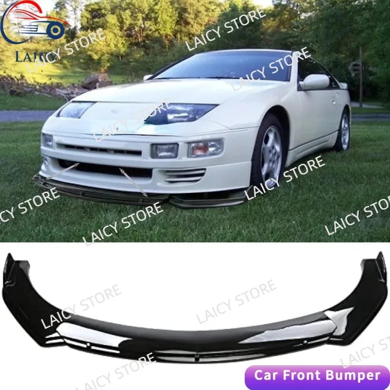 LAICY Car Front Body Bumper For N-issan 300ZX 1990-1996 Spolier Lip Chin Diffuser Splitter Air Dam Kit Protector Guard Cover