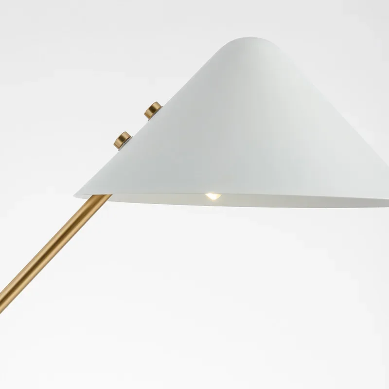 Simple study marble table lamp, Nordic living room bedroom, reading table lamp