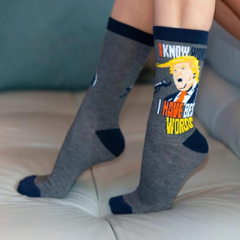 I have the best words to support Donald Trump's election socks