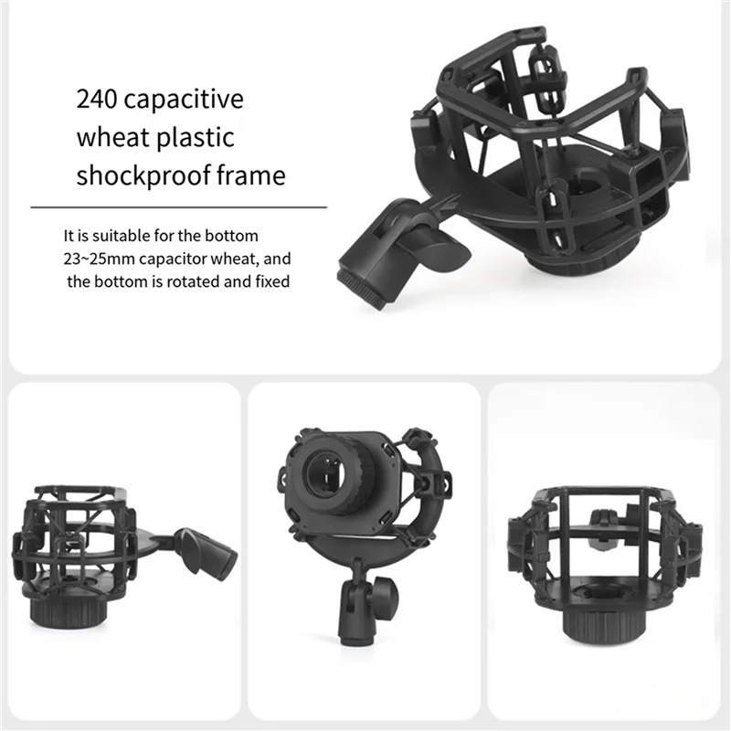 Soporte de micrófono 3X para Lewitt LCT-240, soporte de grabación de micrófono para transmisión en vivo, soporte y soporte para micrófono