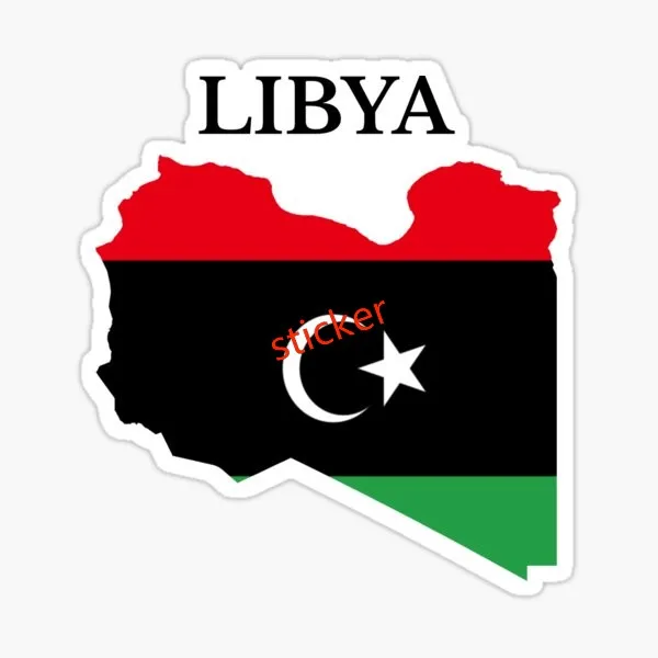 

Libya Car Stickers Waterproof Sun Screen Stickers Electric Car Motorbike Decorative Accessories
