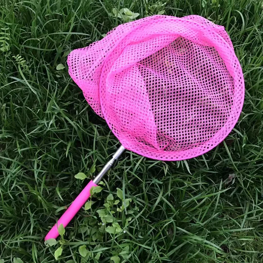 3 Pcs Foldable Fish Net Stretch Fishing Catch Nets for Kids with Handle Fishnets