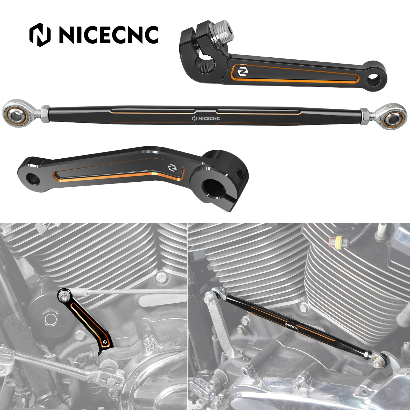 1 مجموعة والعتاد شيفتر الذراع الداخلية التحول الربط قضيب ل هارلي الطريق الملك/خاص الترا المحدودة 2017-2023 ثلاثي الإنزلاق الترا 2017-2022 #1