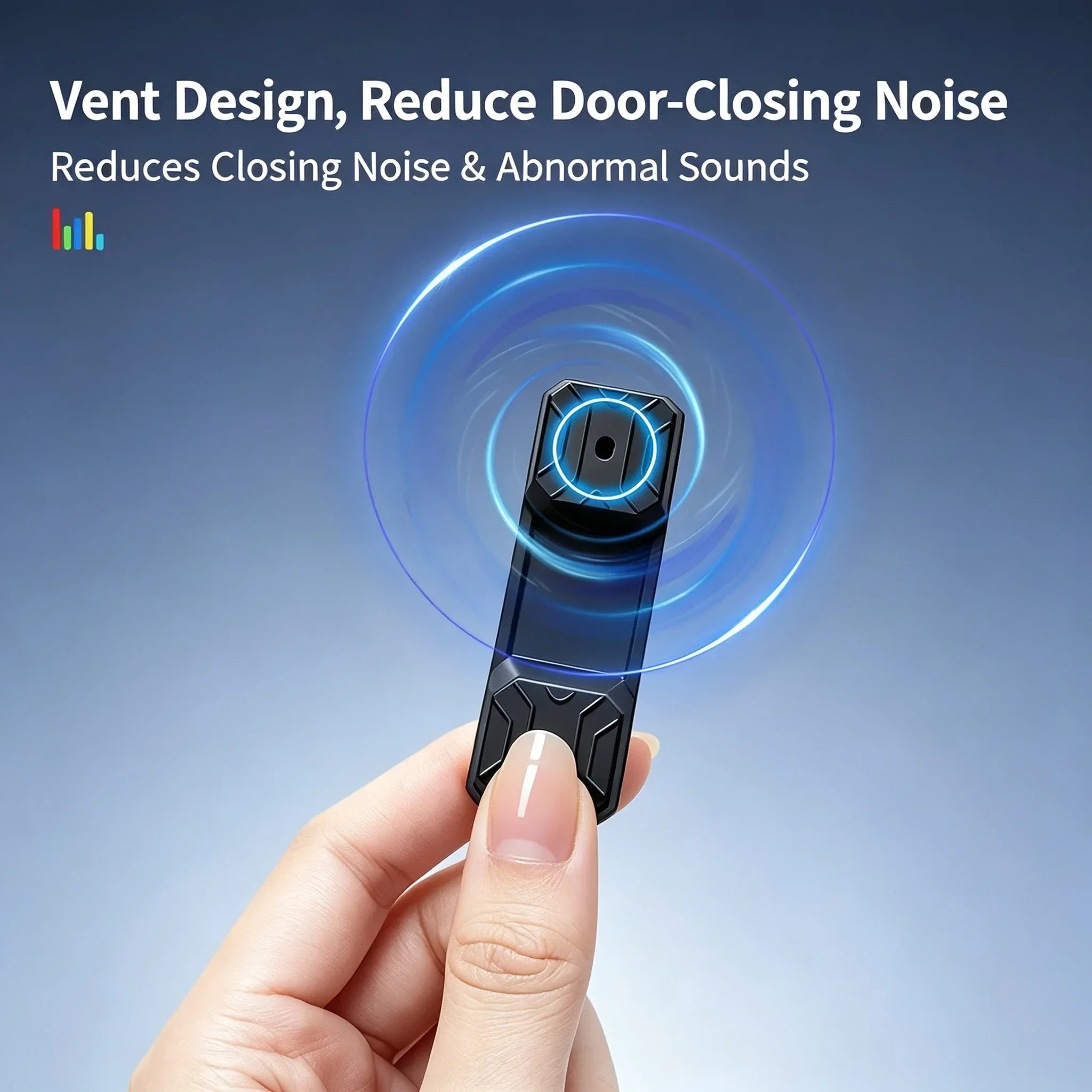 Magnetic Door Lock Shock Pad for Tesla Liquid Silicone Door Latch Buffer Damper Anti‑Wear Protective Cover Magnetic Installation