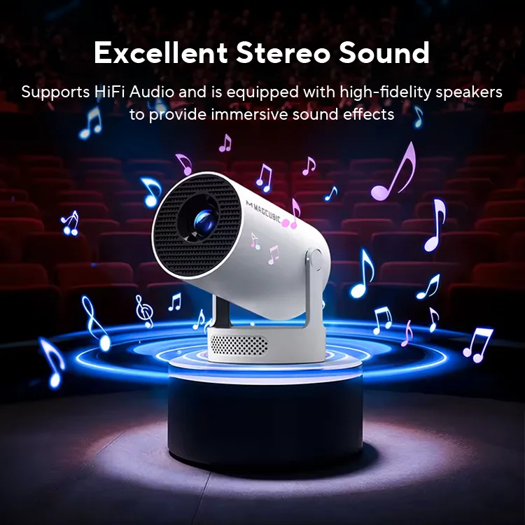 Proyector Magcubic HY300 Pro 4K Android 11 Dual Wifi6 260ANSI Allwinner H713 BT5.0 1080P 1280*720P Proyector de cine en casa para exteriores