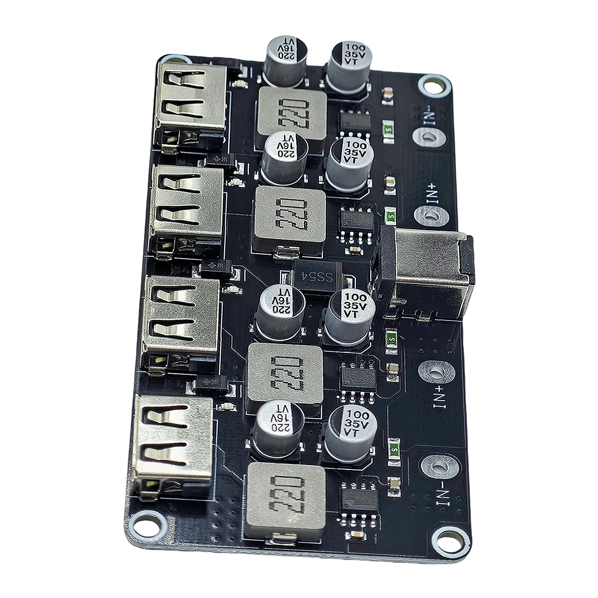 USB QC3.0 QC2.0 DC-DC Buck Converter Charging Step Down Module 6-32V 9V 12V 24V to Fast Quick Charger Circuit Board 5V 4-Channel