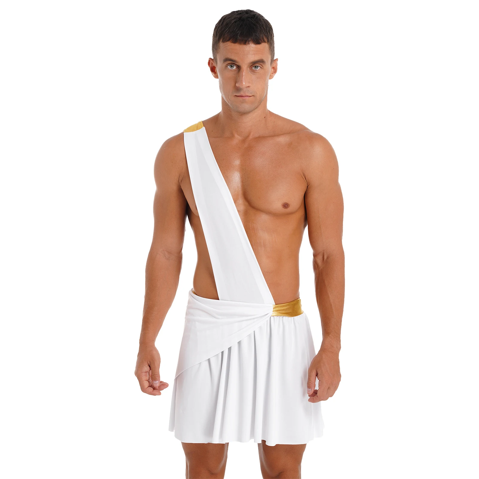 Mens Roman Gladiator Costume Ancient Greek God Halloween Cosplay Armor Soldier Role Play Medieval Knight Warrior Cosplay Outfits