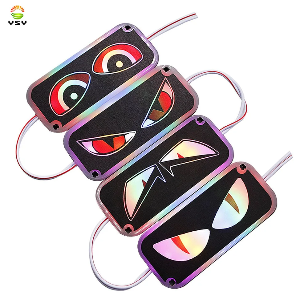 

1 шт. RGB светодиодный модуль от сглаза Demon Eye стробоскоп сигнальная лампа автомобильный мотоцикл мигающая лампа