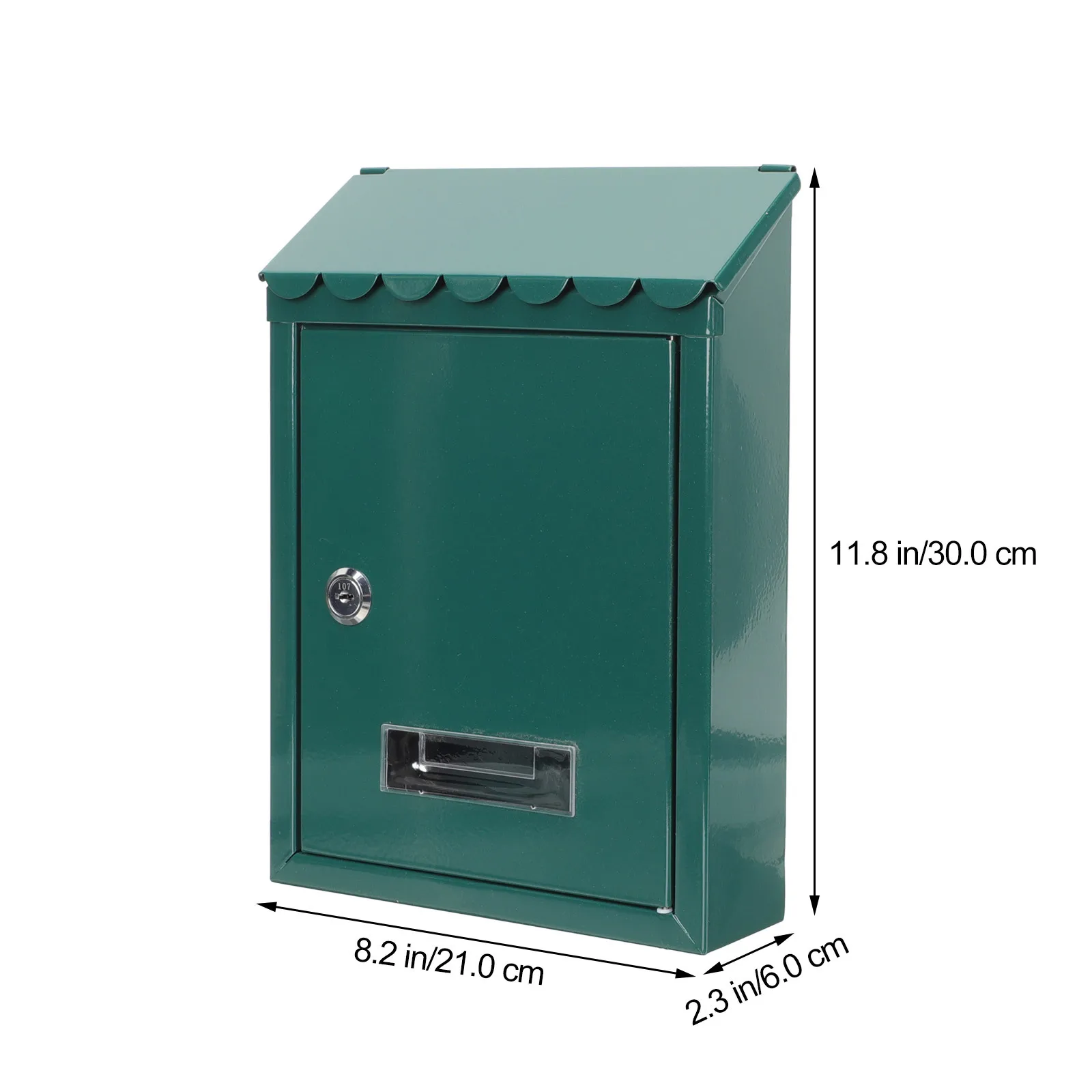 

Железный настенный почтовый ящик, запираемый винтажный стиль, металлический почтовый ящик, уличный почтовый ящик, уличный декор, настенный почтовый ящик