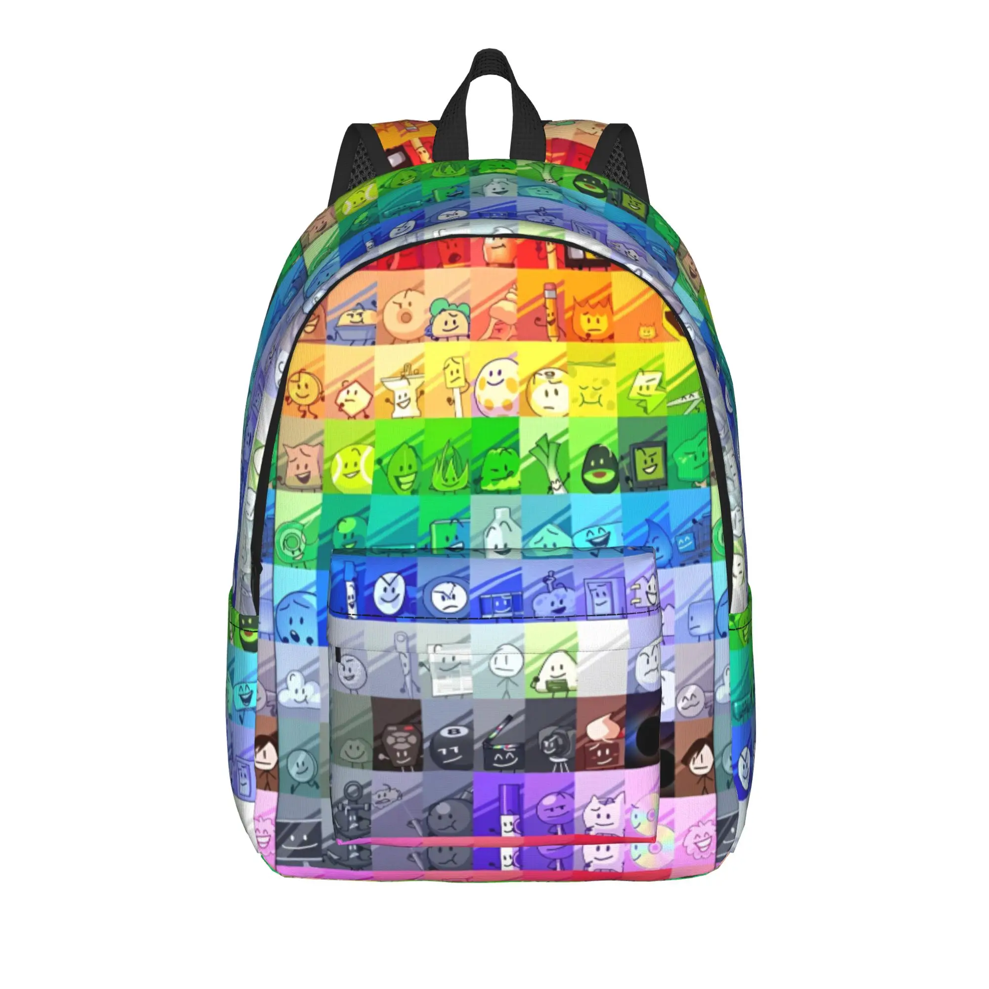 BFDI Cartoon Teenage Backpack Durable Student Business Battle for Dream Island Daypack for Men Women Laptop Canvas Bags
