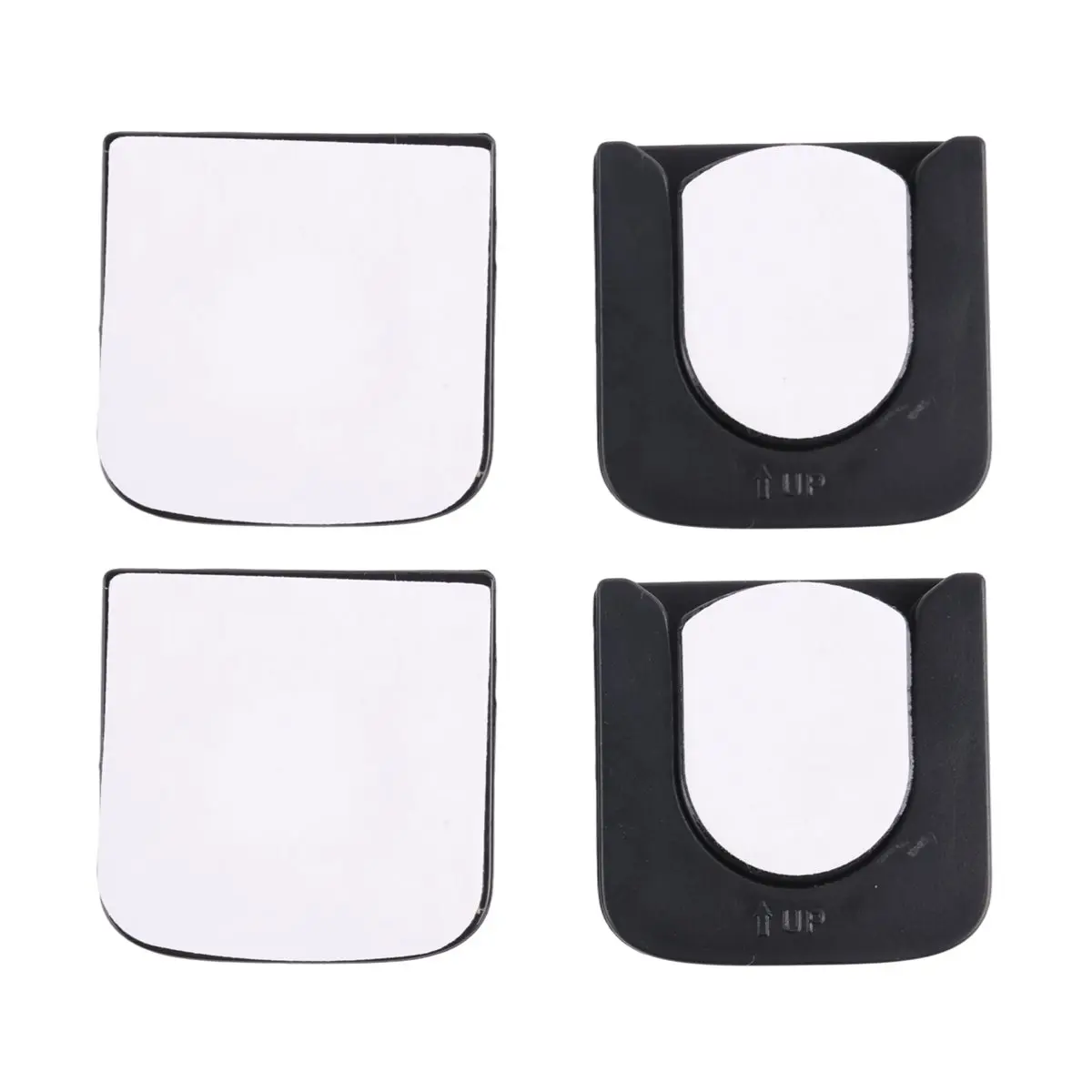 【Organizer】 Magnetic Remote Control Holder Wall Mount, 4 Pair Remote Control Organizers Storage Self-Adhesive TV Remote Black