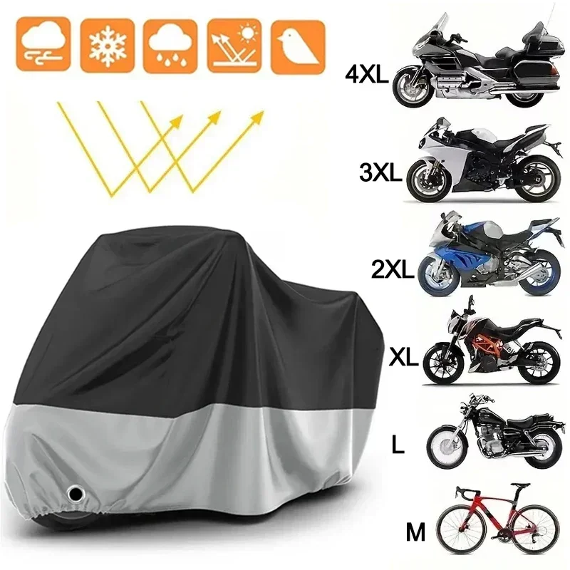 

Bicycle Motorbike Cover Waterproof Dustproof UV Protective MTB Bike Motorcycle Outdoor and Indoor Scooter Cover All Season