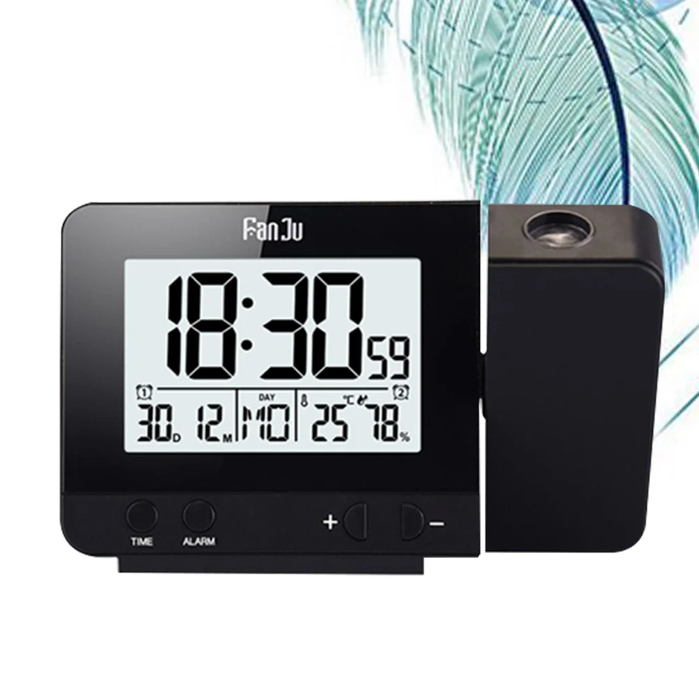 

Degrees Rotation Clock USB Standing Led Alarm Shadow Slow Rising Multi-function