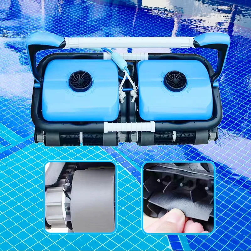 Double-head cleaning robot high-power wall climbing sewage suction machine pool cleaning tools and accessories