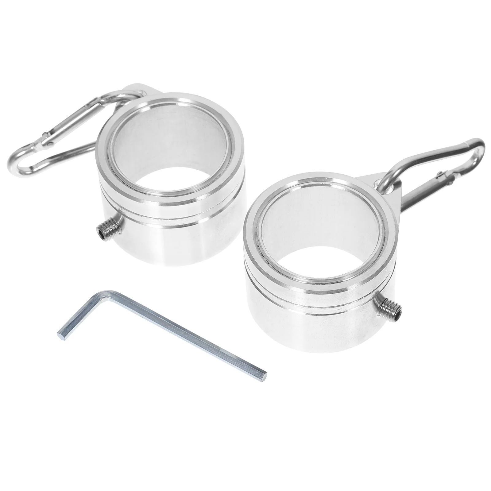 

1 Set Flagpole Accessories Aluminum Alloy Clamps Ring Holder 360 Rotating Anti Wrap Design Flag Hooks Flagpole Hardwares Boat