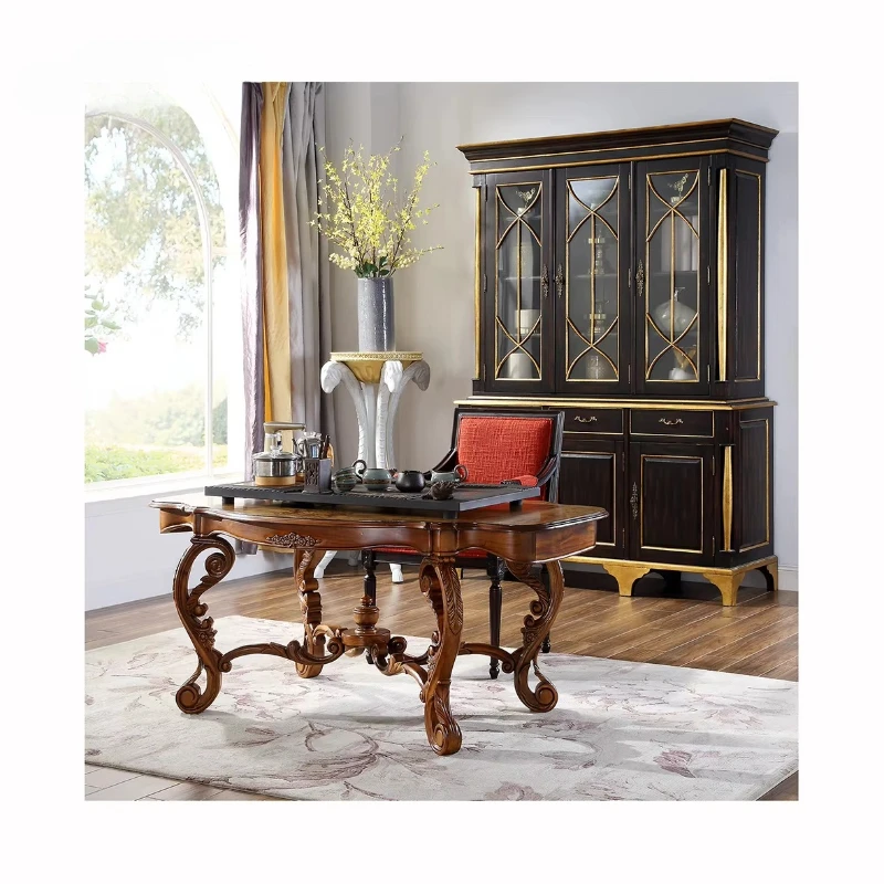 

Solid wood mahogany wood household room furniture study table study table