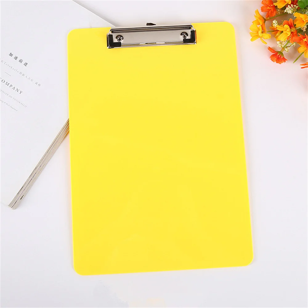 A4 Plastic Clipboard Holds Memo Pad Clip Board Loose-leaf Notebook File Writing Clamps Pad Paper Holder Office School Supplies