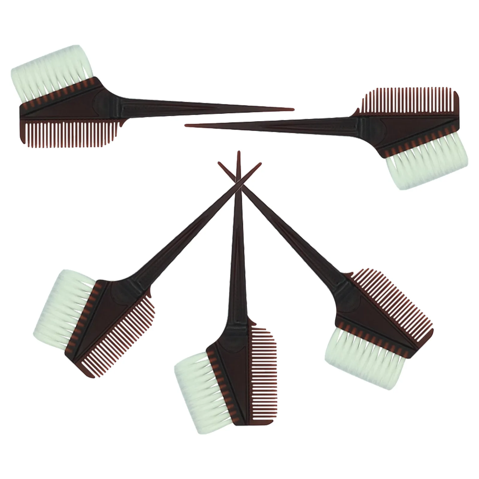 

5Pcs Plastic Hair Dye Comb Set Multi Functional Coloring Kit for Mess Free Hair Dye Application At Home Or Salon