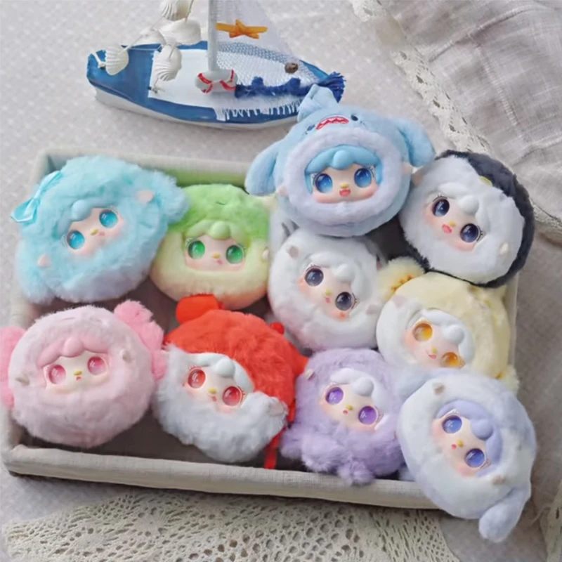 

YOOKI OCEAN BABY Series Blind Box Cute Sea Animals Anime Doll Surprise Bag Yooki Vinyl Plush Figure Mystery Box Bag Pendant Toys