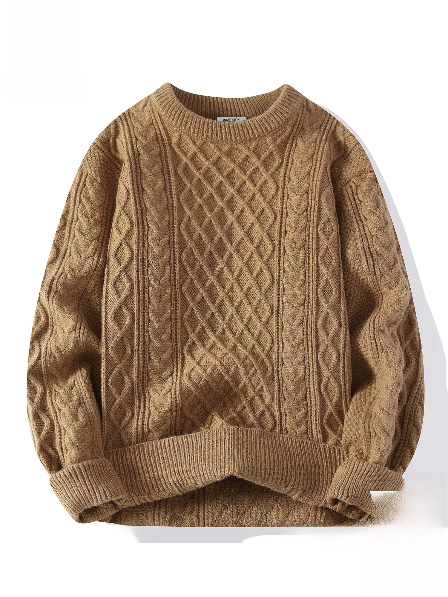 

PaulFrank Winter Lazy Sle round Ne Knitwear Men's Loose Casual Warm Sweater Comfortable Polyester Fiber Long Sve