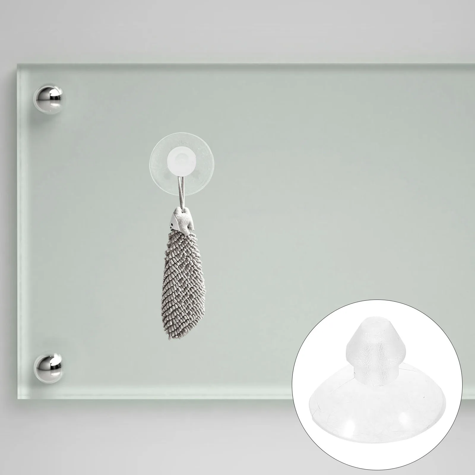 

100Pcs Transparent Suction Cups Without Hook Small PVC Accessories for Glass Windows Wall Hangers Glass Table Top Suckers