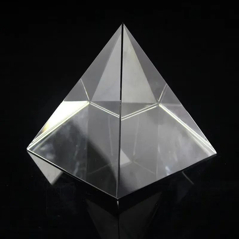 for 50mm K9 Prism Glass Pyramid Decorative Ornament Handmade AR Silver Plating