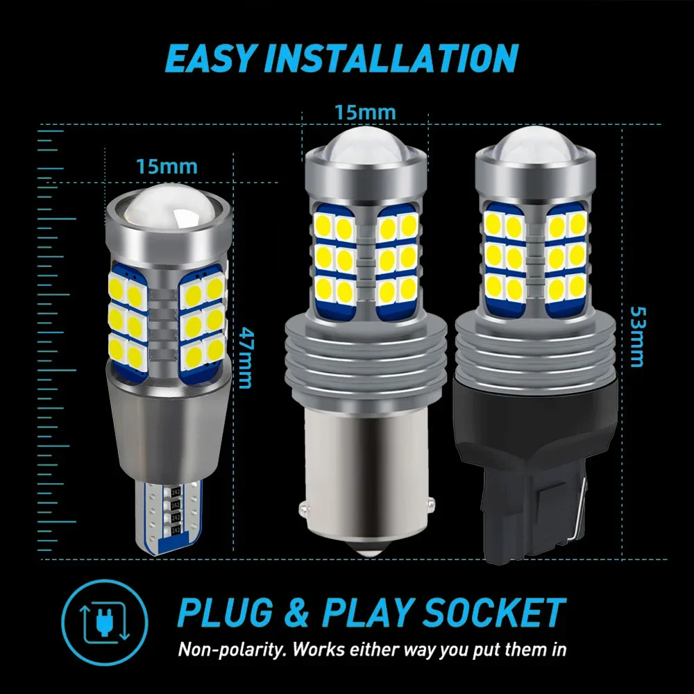 Luz LED de marcha atrás para Audi, accesorios para A3 8L, 1996, 1997, 1998, 1999, 2000, 2001, 2002, 2003, 2 piezas