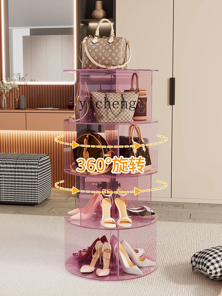 Zws360 Degrees Rotating Bookshelf Storage Multi-Layer Display Storage