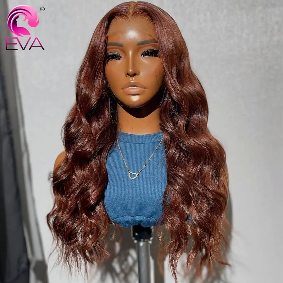 إيفا الجسم موجة HD شعر مستعار Skinlike ريال HD الدانتيل الباروكة الأمامية الملونة الشعر البشري غلويليس جاهزة ارتداء شعر مستعار غير مرئية HD الدانتيل إغلاق شعر مستعار #2