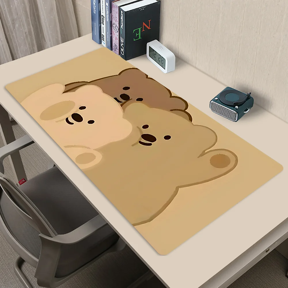 Cute Cartoon Bear Mousepad Mousepad New Arrivals Large Gaming Mousepad L XL XXL Gamer Mouse Pad Size For Keyboards Mat
