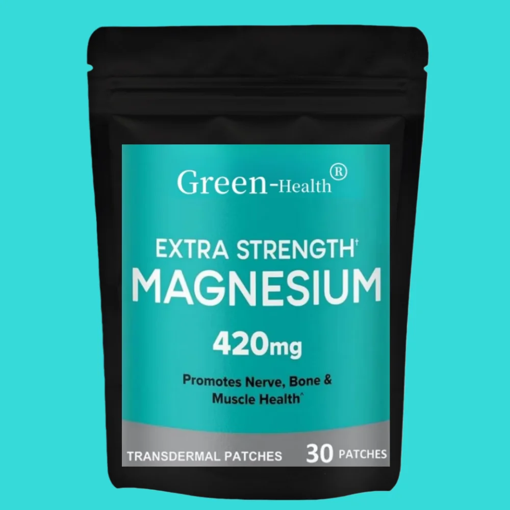 

Магниевые транспьютерные пластыри Дополнительная сила, здоровье костей и мышц - 30 пластырей Поставка на один месяц