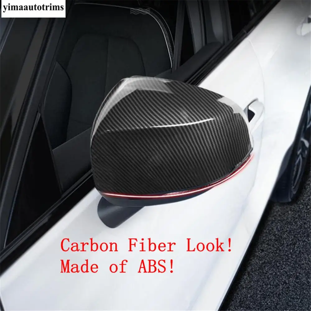 

Side Rearview Mirror Cap Shell Decoration Cover Trim For VOLVO XC40 2018 - 2024 ABS Carbon Fiber / Chrome Accessories Exterior