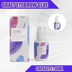 10ml Transparent Grafted Eyebrow Glue Extended Eyebrow Glue Adhesive False Eyelash Glue Extension Makeup Tool