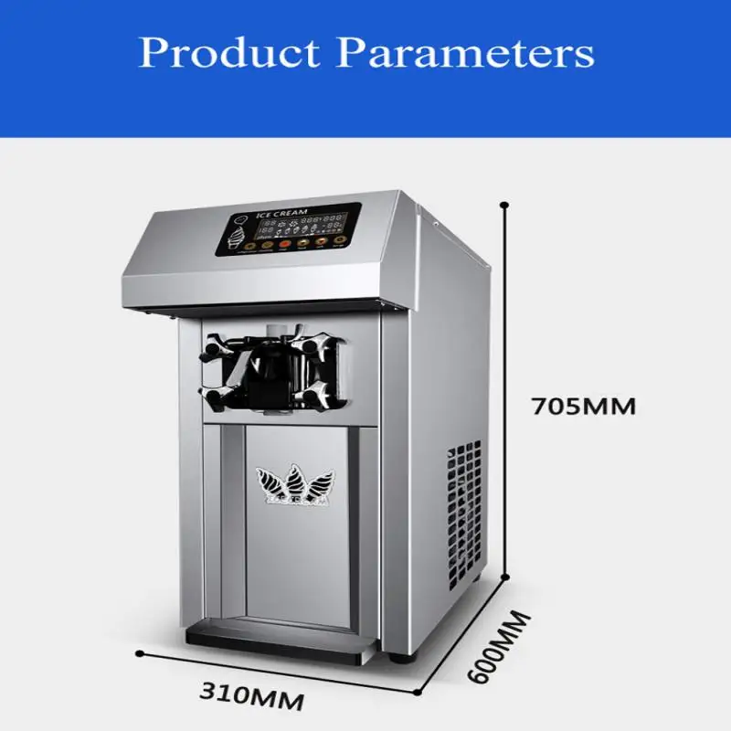 Jednolity smak, ultra cicha, nablatowa maszyna do lodów ze stali nierdzewnej / komercyjna maszyna do lodów włoskich z pompą powietrzną do wstępnej chłodzenia.