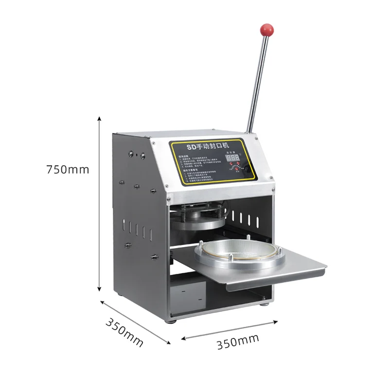 Fast Food Aluminum   Sealer Tray Packing Machine Macaroni Aluminium   Sealing Machine Trays Packer  for Food and Pagsta