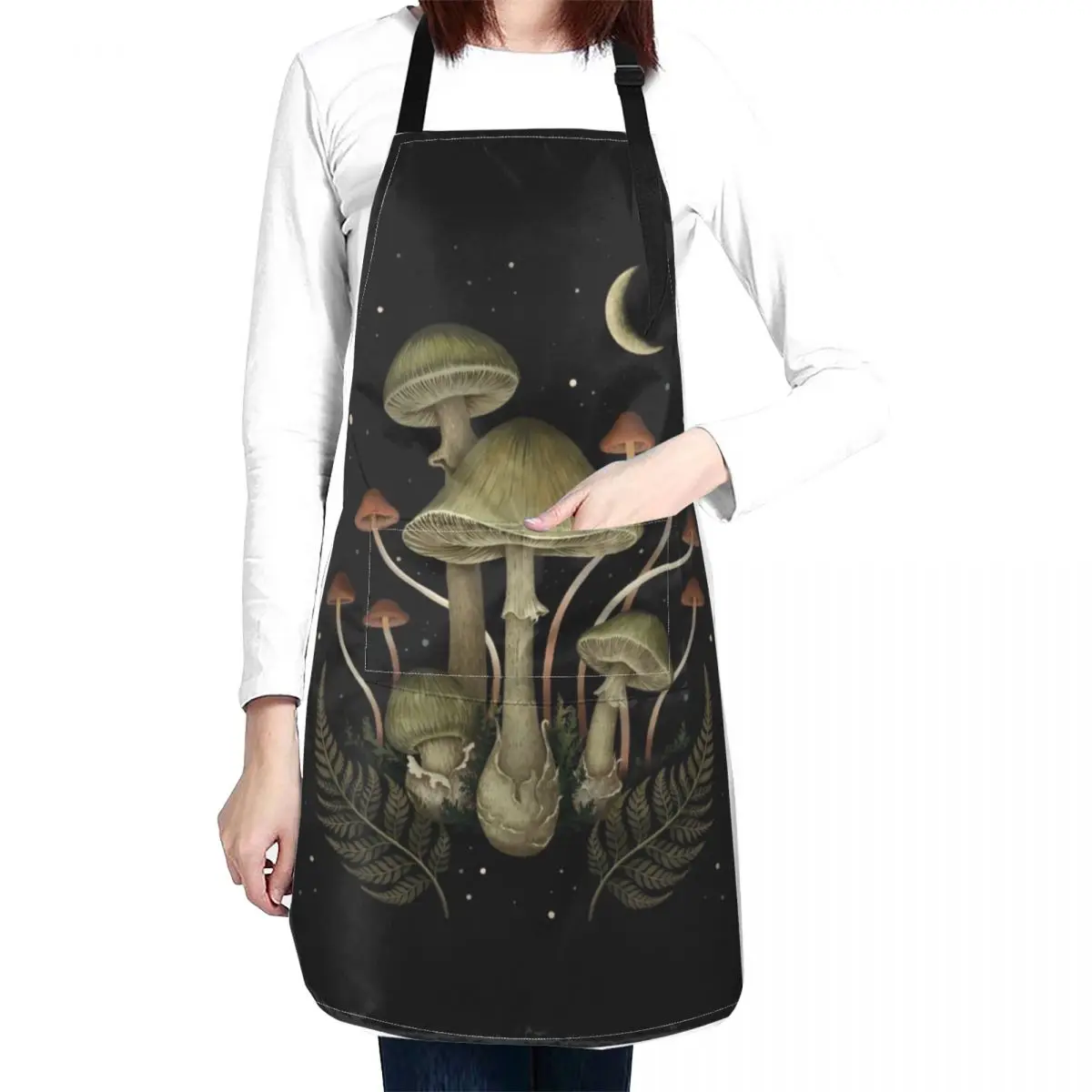 Death Cap Apron barber men Sexy Kitchen accessories For Nail Stylist Apron